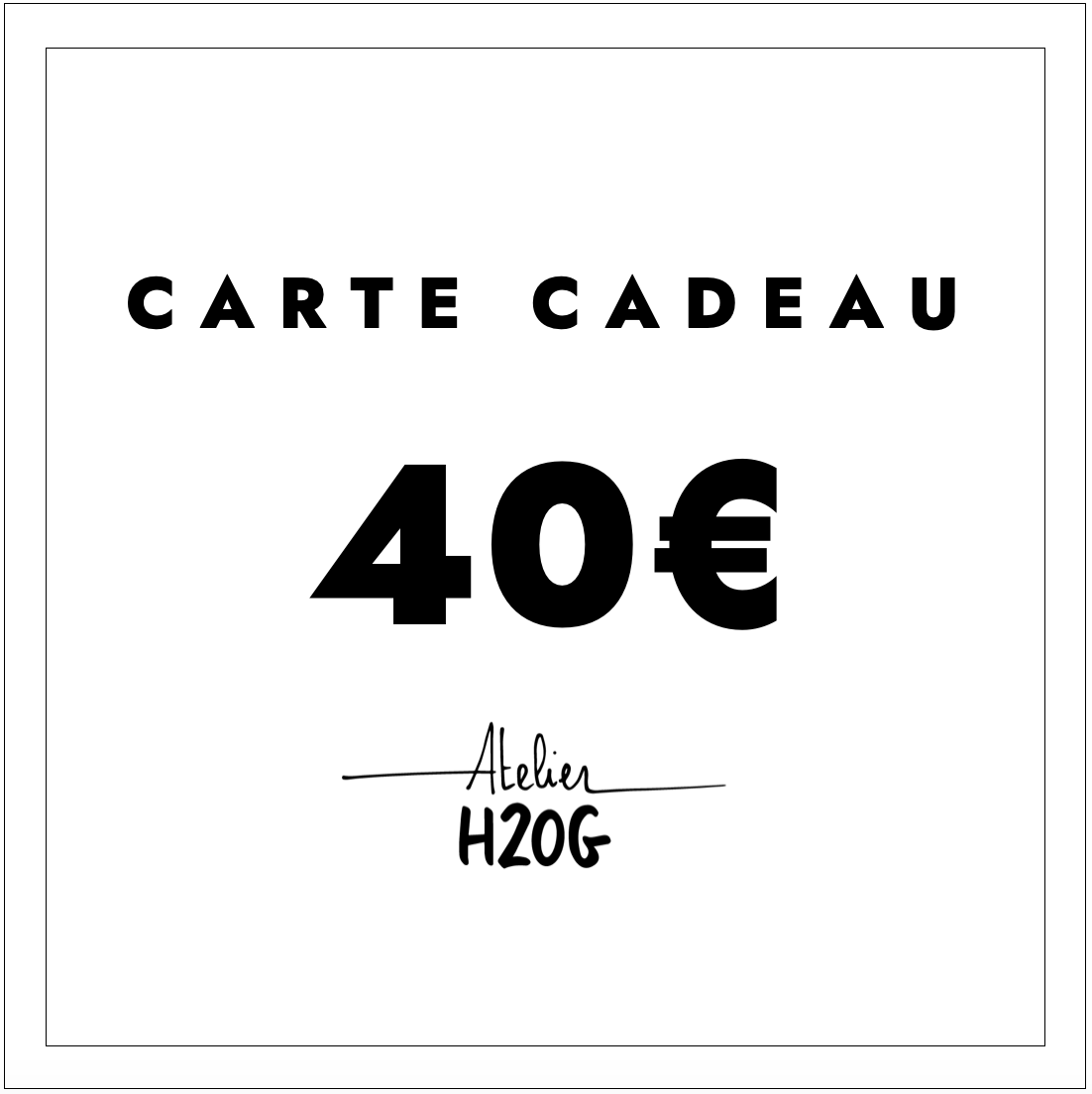 Carte Cadeau 40